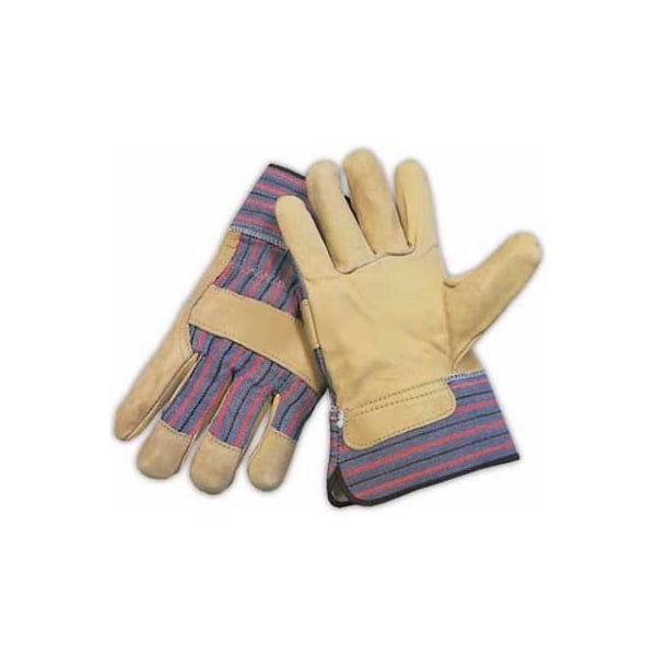 Pip PIP Top Grain Cowhide Leather Palm Gloves, Regular Grade, Safety Cuff, S 87-1563/S - main